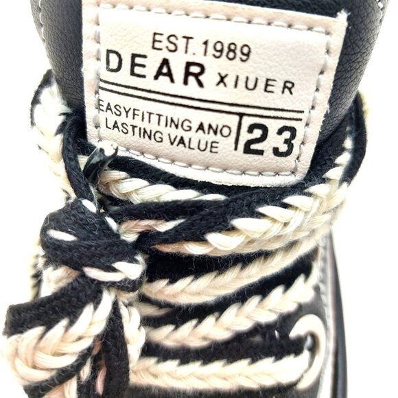 Women's Black and White Ashangyi Platform shoes  - Size 6 - Picture 7 of 11